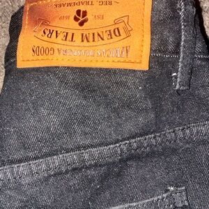 Denim Tears Black Jean Shorts